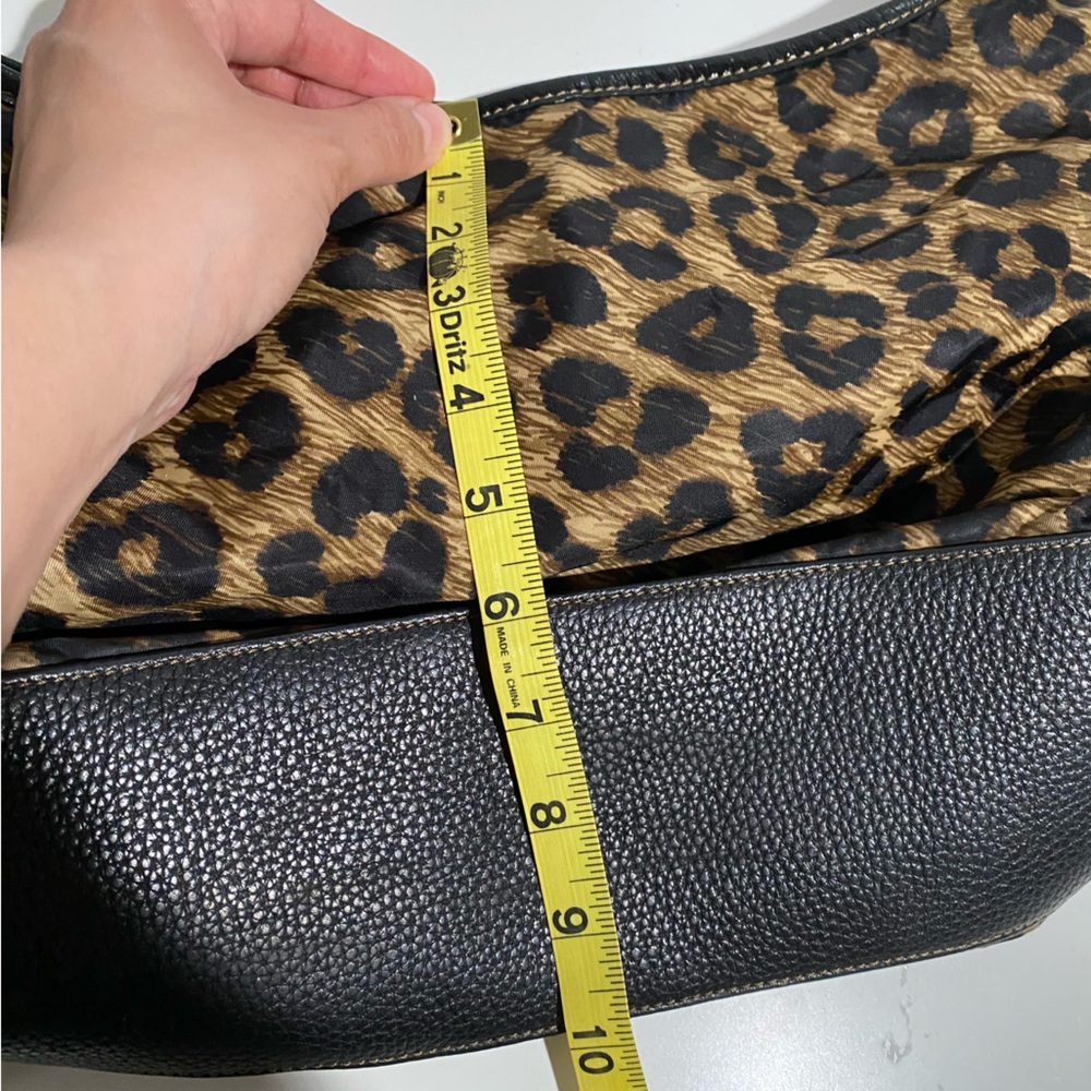 Brighton Jillian Leopard Print Hobo Shoulder Bag - Picture 6 of 9